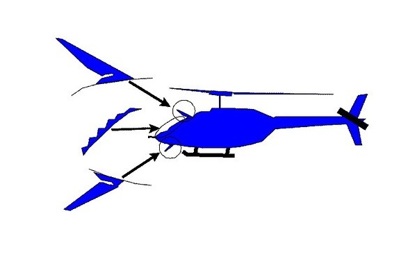 Схема крепления тросорубов к вертолету