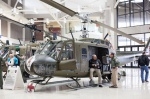 Военные вертолеты также были представлены на выставке
