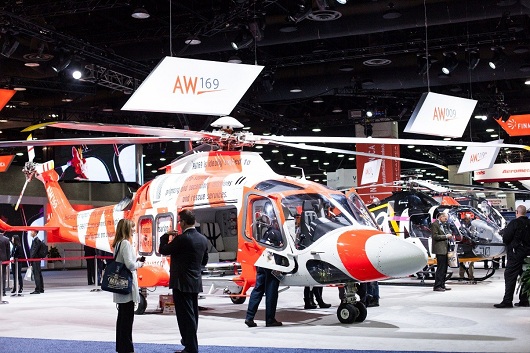 AW009 – самая популярная модель компании Finmeccanica Helicopters в 2016 году