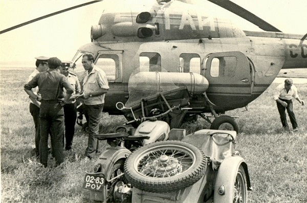 Вертолет Ми-2 использовала ГАИ Ростова-на-Дону в 1969 году. Фото с сайта Rslovar.com