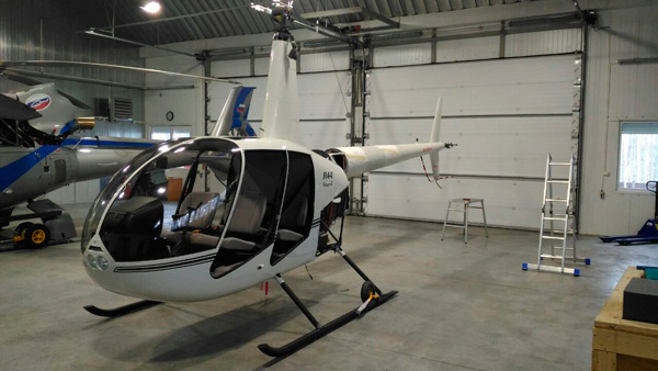 Сборка нового вертолета Robinson R44